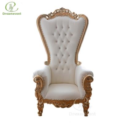 China Hot sale luxury luxury royal throne white royal wedding sofa for bride and groom for sale