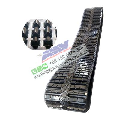 China Machinery Repair Shops Terex PT75, PT80, PT 100G Rubber Tracks 457x101.6x51 3 Rows for sale