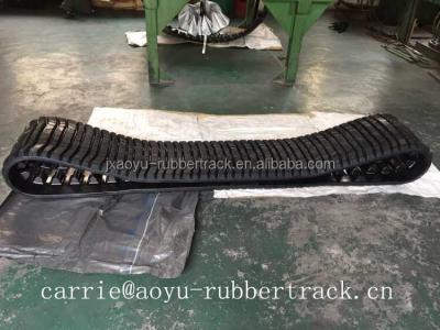 China Terex Rubber Tracks, RC30, RC50, RC60, RC100, PT30, PT50, PT60, PT100 457*101.6*51 for sale