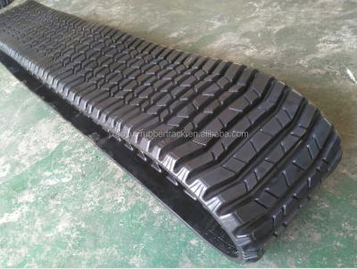 China Natural/Synthetic Rubber ASV Rubber Loader Rubber Track For Terex Skid Steer Rubber Track Belts, 277C Rubber Track, Track Loader With Three Rows Of Teeth for sale