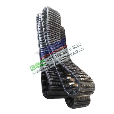 China Garment Shops Terex PT50 Rubber Track 381x101.6x42 for sale