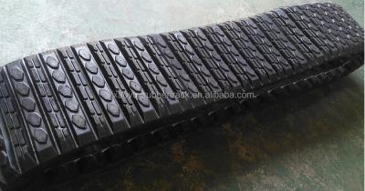 China Natural Rubber / Synthetic Rubber Rubber Track For Loader 381*101.6*42 Rubber Track for sale