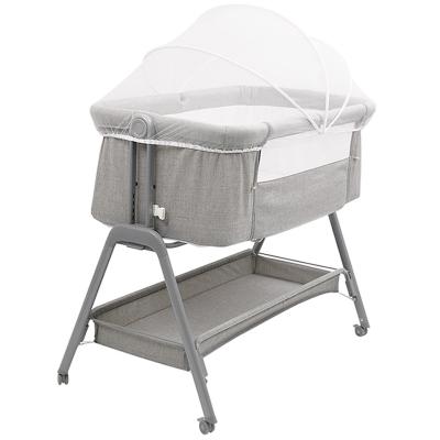 China Eco-friendly+durable portable baby crib rocker travel cribs moved and folded mosquito net near crib for sale