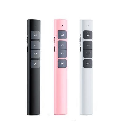 China Page Turner Multifunctional Usb Rf 2.4ghz Flip Ppt Wireless Presenter Laser Remote Control Indicator Pen for sale