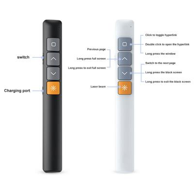 China Page Turner Multimedia Wireless Presenter Computer Desktop Teaching Demonstration Laser Ppt Paging Indicator Remote Control Pen for sale