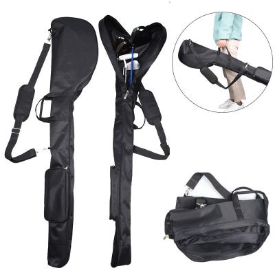 China Lightweight Golf Gun Bag Package Wholesale Capacity Packed 5 Club Collapsible Golf Club Bag Package Soft Shoulder Club Sunday Bags for sale