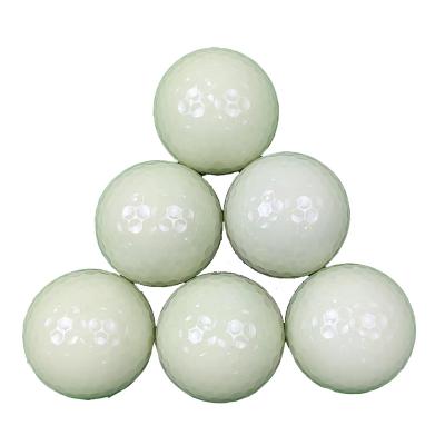 China Hot Selling 2022 Practice Golf Ball Glow Luminous Golf Ball Outdoor Indoor After UV Light Glow In Dark Urethane 2 Pieces Fluorescent Golf Ball for sale