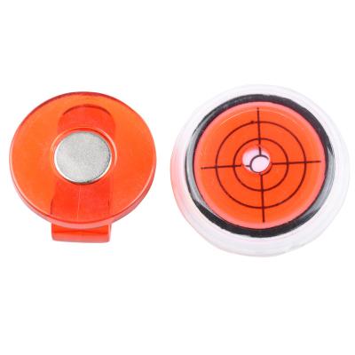 China Hot Selling Durable Boxed 30MM Plastic Golf Level Ball Marker With Clip Magnetic Golf Cap Accessory Golf Ball Position Marker for sale