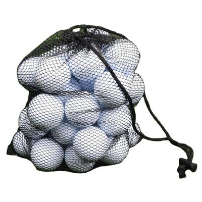 China Large lightweight nylon drawstring mesh bag net bag nylon sports bag/ball carry bags for golf balls for sale