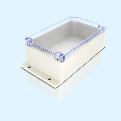 China Custom Wall Mount PCB Box DIY ABS Plastic Waterproof Electrical Cable Junction Box Large With Clear Lid IP65 Case Outdoor Enclosure for sale