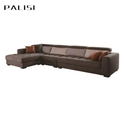 China Modern Design Removable Living Room Large Size Sofa Set Furniture Adjustable Headrest Extended Cover Couch for sale