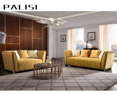 China HOT SALE Modern Luxury Velvet Chesterfield Sofa Set Home Sofa Set Furniture Customized Color Tufted for sale