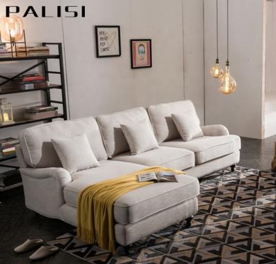 China Removable Hot Selling Design Antique Classic American Cover Corner L Shape Fabric Cushion Chesterfield Sofa Set for sale