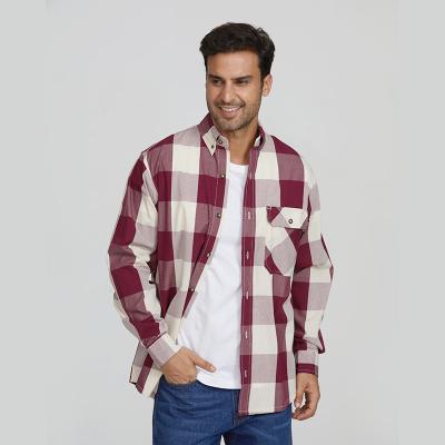 China Flame Retardant Industry Plaid Work Shirt for sale