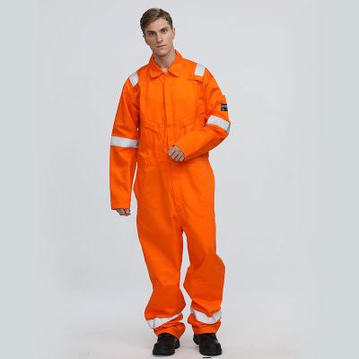 China Xinke FR Antistatic Protective Flame Retardant Coveralls Wear With Reflector for sale