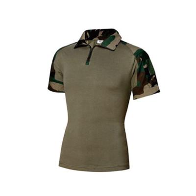 China Anti-Wrinkle Mens Army Green Military T-Shirts for sale