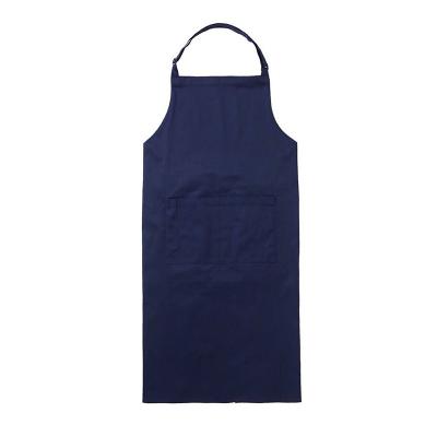 China Sleeveless Apron Navy Blue Chef Apron With Adjustable Buckle for sale