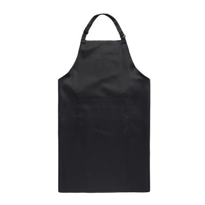 China Sleeveless Apron Bib Kitchen Black Color Apron With Adjustable Buckle for sale