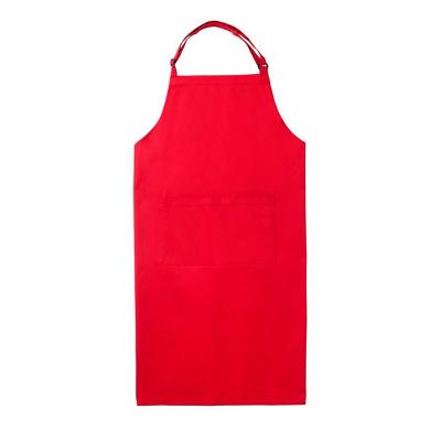 China Sleeveless Kitchen Apron Red Color Cooking Chef Apron With Adjustable Buckle for sale