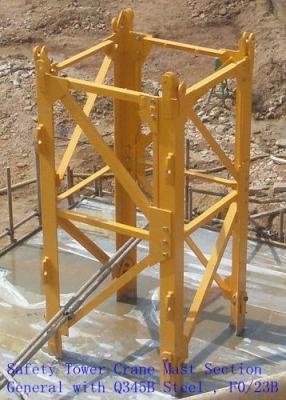 China Safety Tower Crane Mast Section General With Q345B Steel , F0/23B for sale