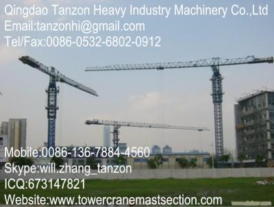 China TCP7013-12 Leg Fixing Type China Topless Tower Crane with 60m Lifting Height for sale