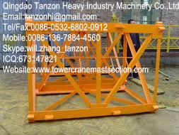 China Q345B steel Tower Crane Sections Exchangeable with Fish plate type for sale