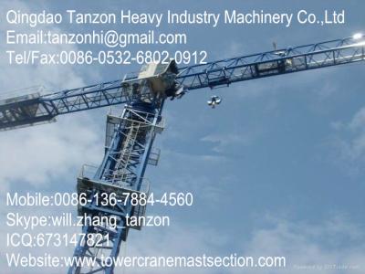 China TCP7013-12(QTZ160P) China Building Tower Crane Manufacturer/ 200m Topless Tower Crane For Large Goods Yard for sale