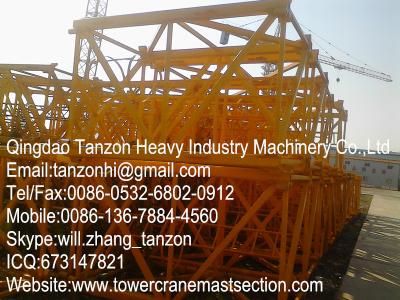 China H3/36B Tower Crane Components Mast Section For Building Tower Crane for sale