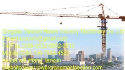 China Commercial Construction Tower Crane 48m Lifting High Rise Building for sale