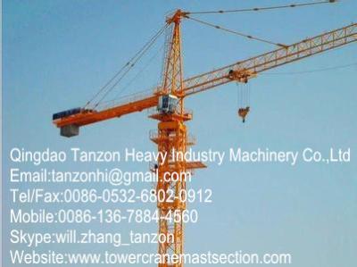 China TC6015-8 Building Tower Crane For Construction , 60m Jib Length Max 180m Height for sale