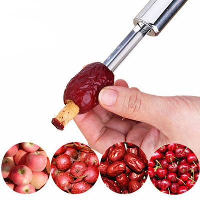 China New Viable Easy Stainless Steel Twist Core Seed Remover Fruit Seed Remover Apple Hollow Puncher Fruit Tools for sale