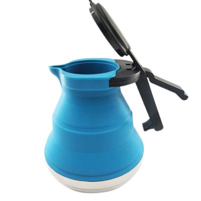 China Mini Travel Silicone Collapsible Electric Silicone Electric Kettle Viable Home Wholesale Folding Portable Kettle for sale