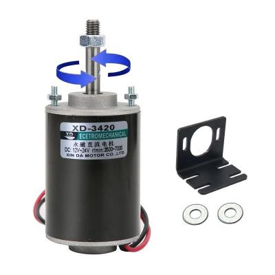 China Brush Commutation High Torque Permanent Magnet Motor 30W 12V/24V DIY Generator Motor for sale