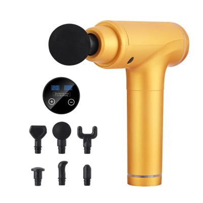 China Portable Power Fascial Massage Gun Handheld with ABS Aluminum and Brushless Motor for sale