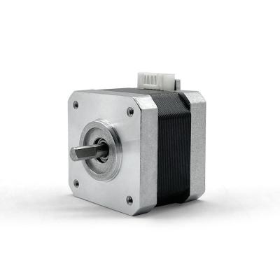 China Tuinwerktuigen Zilveren Nema 17 Stepmotor Hoog koppel 25Ncm DC Nema17 Stepmotor Te koop