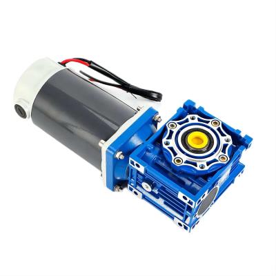 中国 6w-300wブラシ直流電機 NMRVワームギアボックス 12V/24V/48V 60mm-104mm DCモーター 販売のため