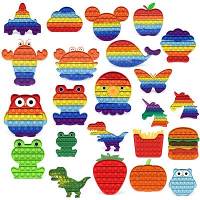 China Kids Learing Toys Halloween Hot Pumpkin Mini Push Pop Fidget Toy Where Game Silicone Push Bubble Bouncing Person Plays Among Us Anti Sensory Stress Toy for sale