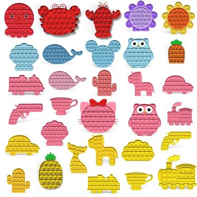 China Children's Learing Toys Simple Color All Bubble Sound Popular Silicone Set Style Stabilizing Annealing Teaching Puzzle Toys Sensory Busy Person Toy for sale