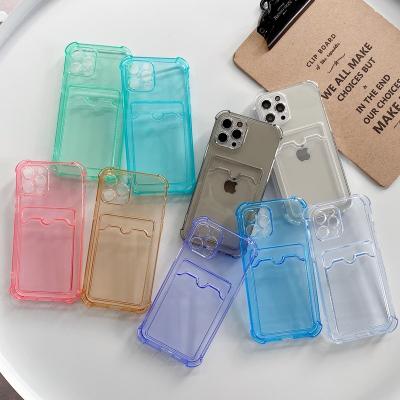 China Hot Sale 2021 Anti-drop iPhone Pocket TPU Clear Back Cover Case For iPhone 12 pro 12 mini 11 pro XR max max XS max for sale