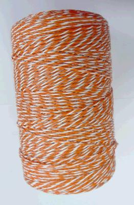 China Orange portable electric fence poly wire 2mm diameter economic for farm QL719 for sale