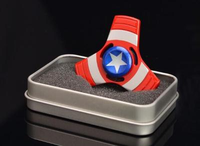 China 2017 Cool Zinc Alloy Captain America, Spideman,Ironman Tri Fidget Hand Spinner 1115 for sale