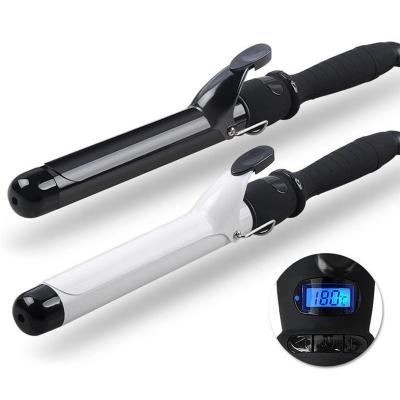 China Professional Blue LCD Display Hair Curling Iron LCD Curling Iron Hair Waver Hair Styling Tools for sale