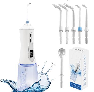 China 360 Rated Professional Oral Cleaner Electric Dental Cordless Smart Water Flosser Nozzle Care 350ml Water Teeth Tank for sale