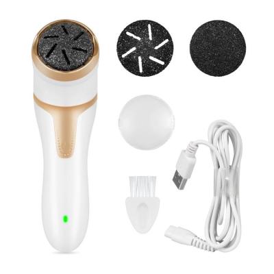 China Professional Electric Hotel Vacuum Foot Grinder Rechargeable Foot File Exfoliator Callus Remover Pedicure Tools for sale