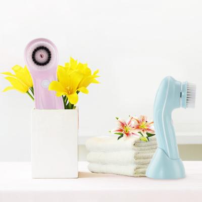 China Hot Sale DEEP CLEANING 3 in 1 Electric Portable Facial Cleansing Brush Exfoliating Massage Face Cleansing Brush for sale