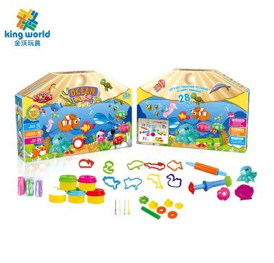 China Wholesale Color Mold Set Sea Animal Toys Play Dough Children China Molding Clay 35*7.8*24.5cm for sale