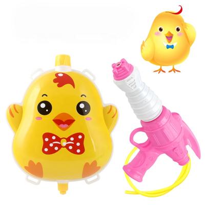 China Water Gun Backpack Toys Cartoon Design Summer Children Outdoor Game Plastic Water Gun Backpack Toys for sale