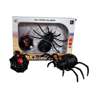 China RC model cartoon animal toy spider 2 channel rc car simulation remote spider toy for kids joke toy for sale