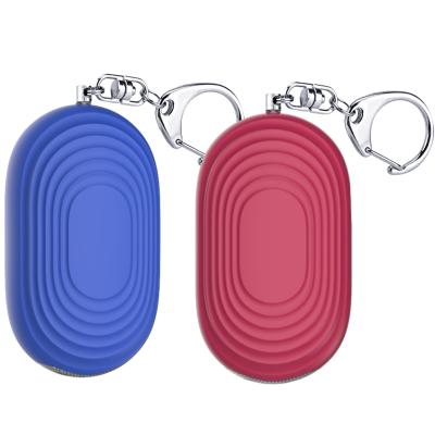 China Portable ABS Personal Safe Sound Alarm Panic Key Chain With Pin Personal Alarm For Women for sale