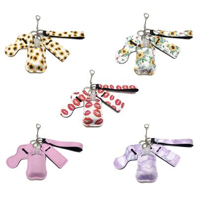 China Protect Various Small Dots 2021 Wholesale Cute Neoprene Material Security Key Chain Set Self Defense Key Chain Women for sale